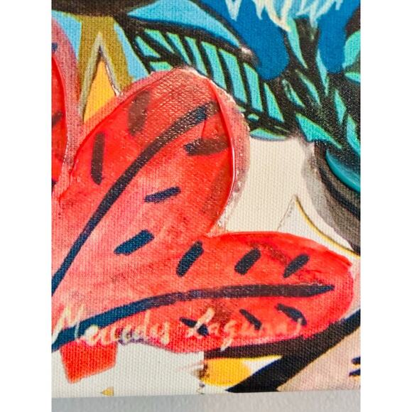 🎨 Striking Visionary Art – Signed Canvas by Mercedes Laguna - Picture 3 of 4